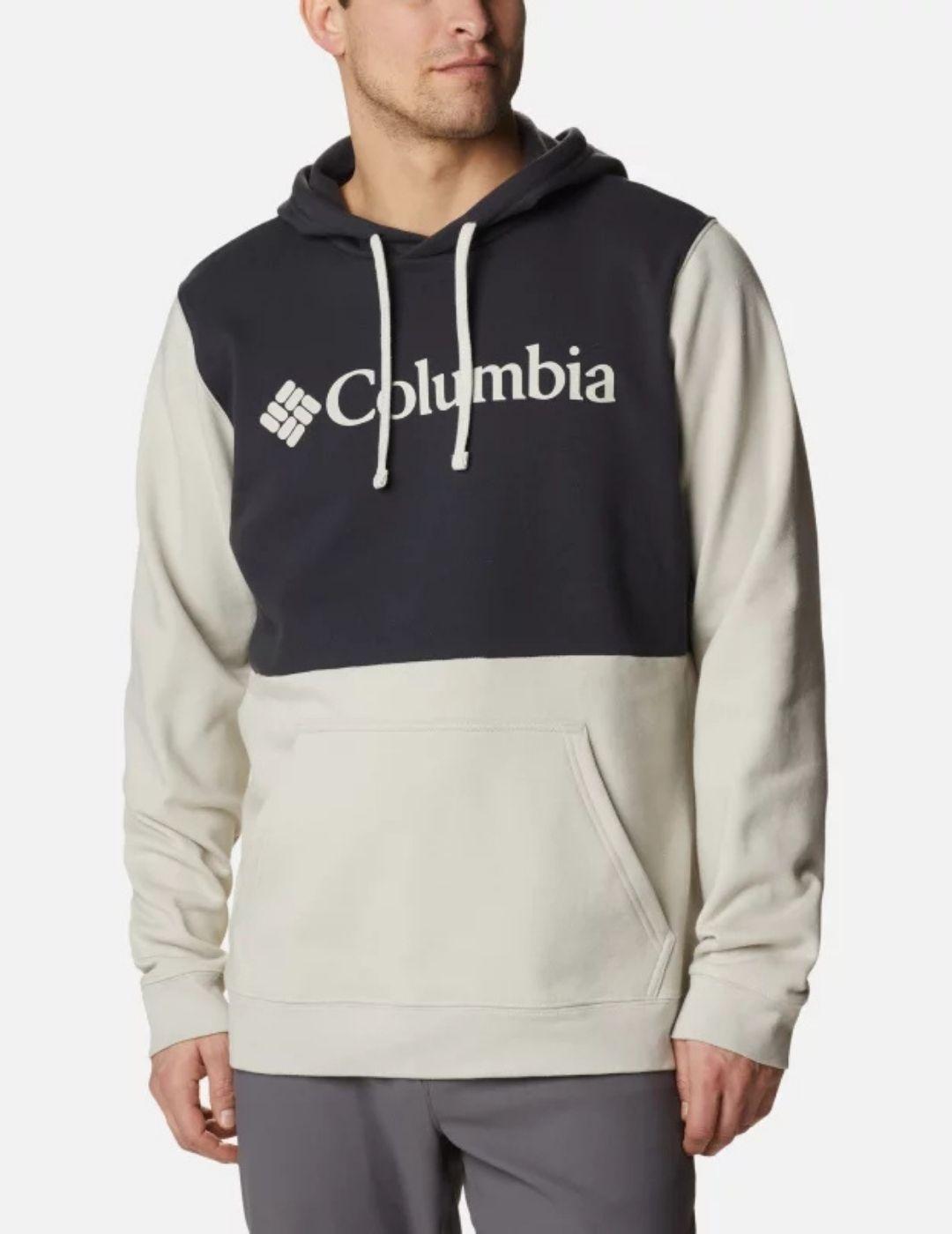Sudadera Columbia Trek Colorb Negra y Beige Hombre
