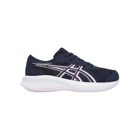 Zapatillas Asics Patriot 14 Gs Azul Midnight Morado Hazy 1014A392-405 Running Niño Niña