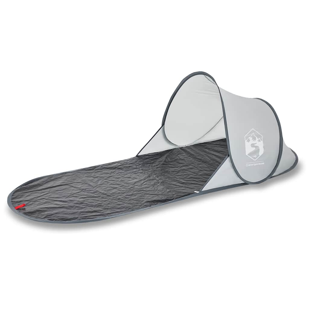 vidaXL Tienda de playa pop-up impermeable gris