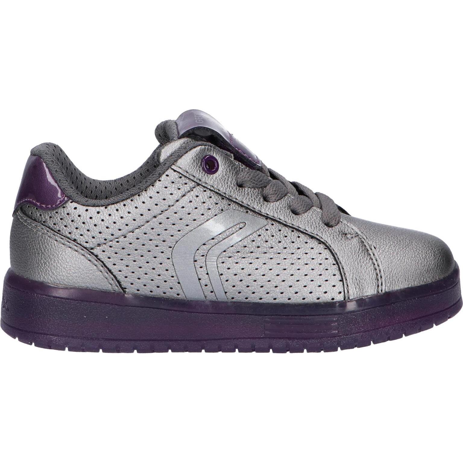 Women's and girls' sneakers geox j744ha 000nf j kommodor c1af8 dk silver-prune