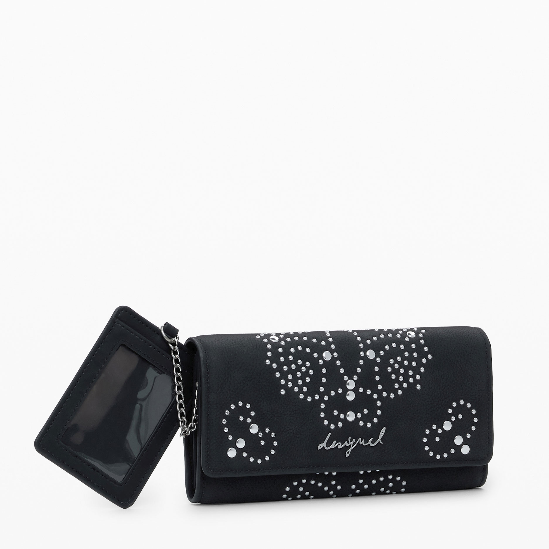 Desigual Monedero tachuelas tarjetero grande 25WAYP46-2000 , para Mujer
