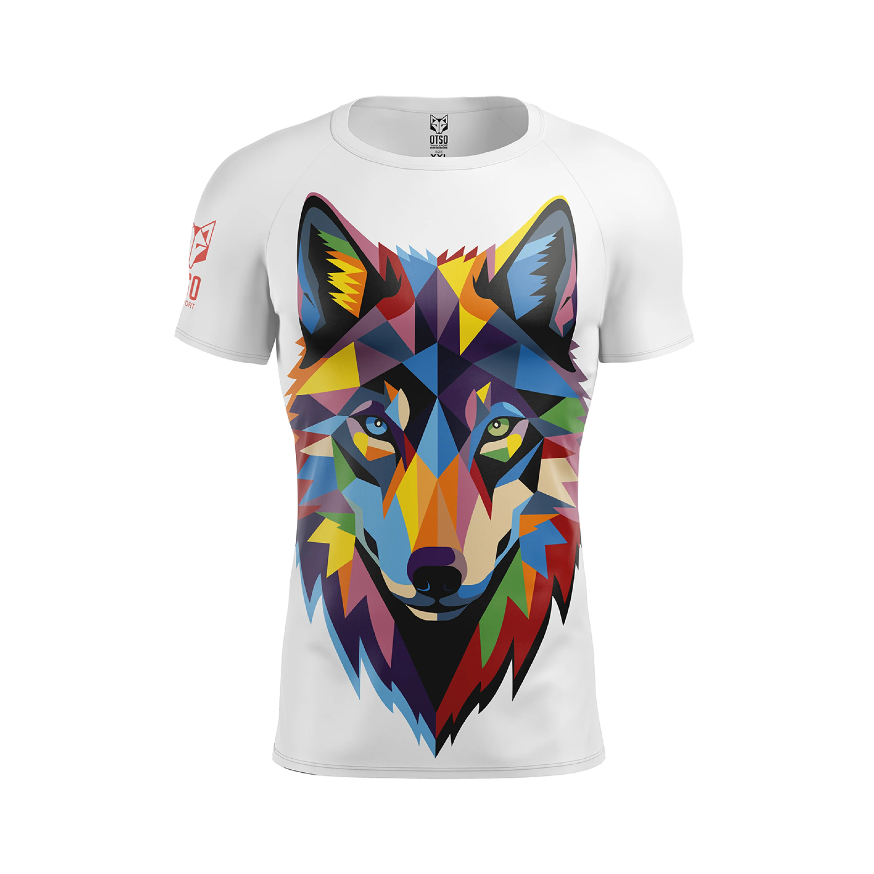 Camiseta Técnica Multisport para Hombre - Super ligera, Ultra-Transpirable y cómoda - Muchos Diseños Disponibles y Originales (Be a Wolf)