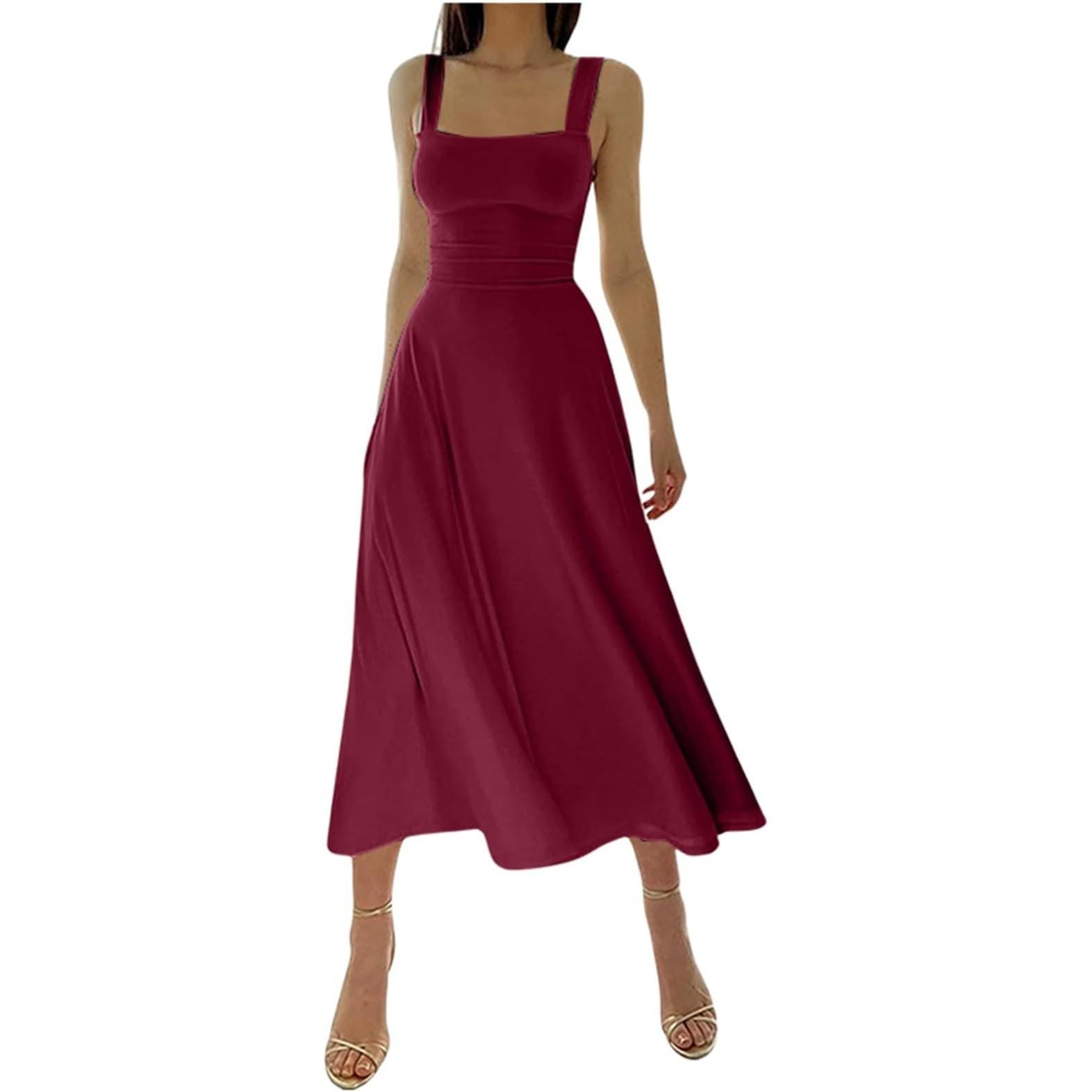 TK Novedad para 2024 Vestido Maxi de Verano para Mujer Sin Mangas
