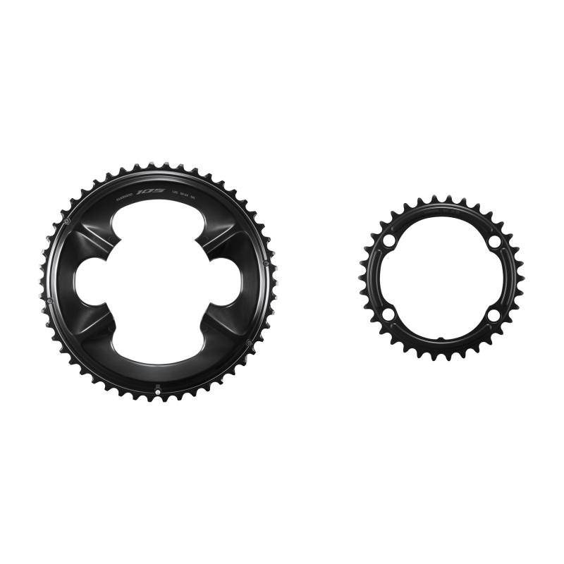 SHIMANO | Plato 105 R7100 2x12v - Plato SHIMANO de 2 x 12 velocidades para platos y bielas 105 FC-R7100