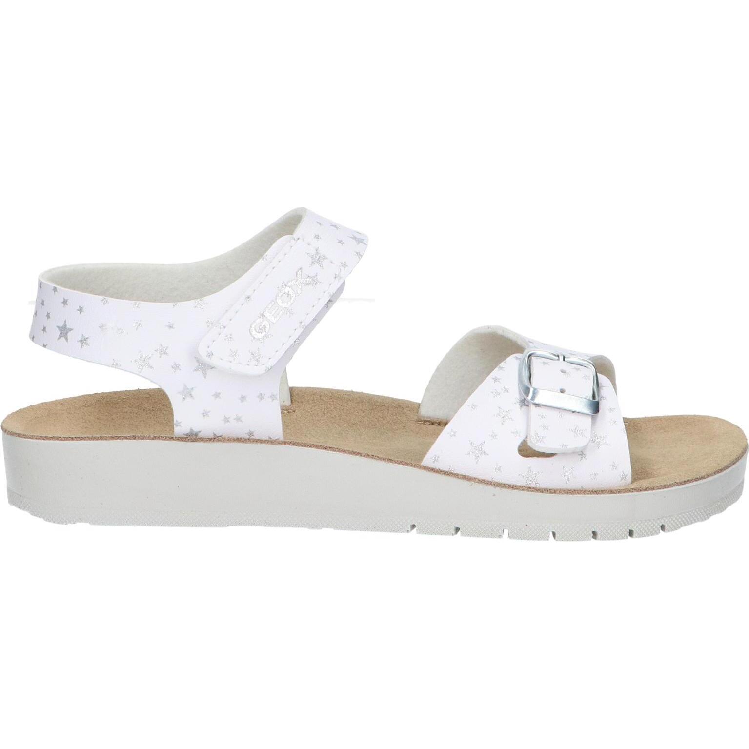 Women's and girls' sandals geox j15eab 00004 j s costarei c1000 white