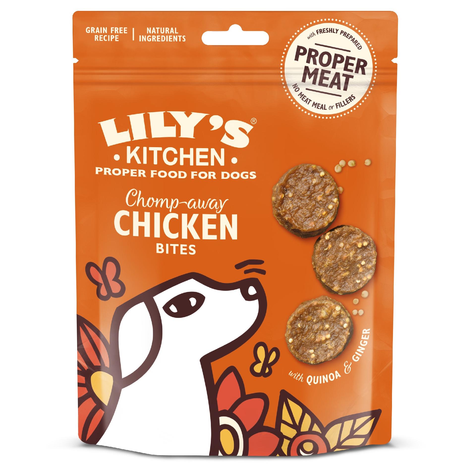Lily's Kitchen  Chomp-Away Bites de Pollo  Chuches para Perros