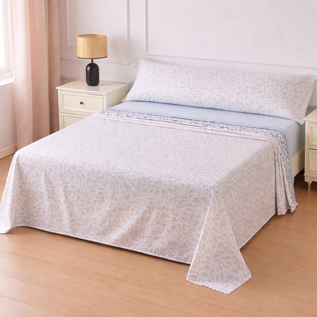 Juego de Sábanas 3 Piezas, Sábana Encimera, Bajera Ajustable y Funda de Almohada, 100% Poliéster, Tacto Suave, Diseños Modernos. ✅ Envíos a España en 48/72h