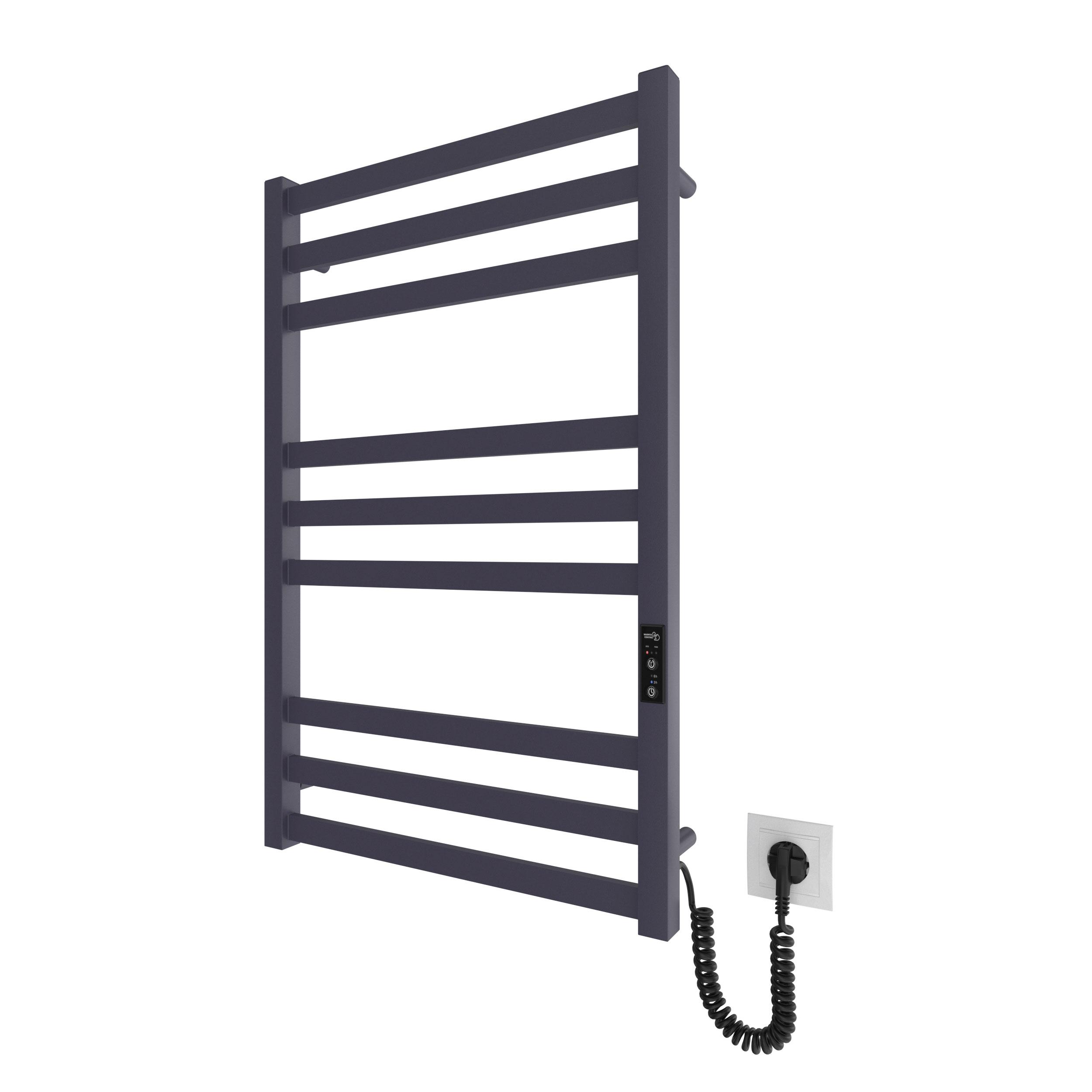 Radiador toallero eléctrico Mario Modelo Chicago Toallero Eléctrico para baño Bajo Consumo de 800x500 COLOR GRAFITO 115W