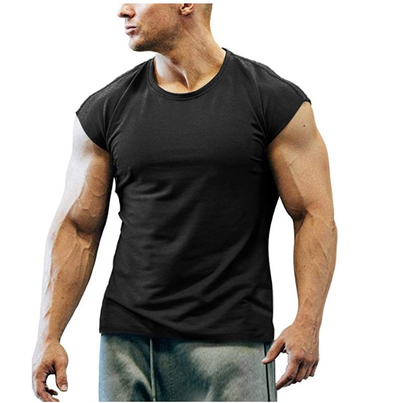 TK Camisetas de manga corta ajustadas de primavera y verano para hombre, camisetas de fitness musculosas para adolescentes, ropa de hombre de talla grande