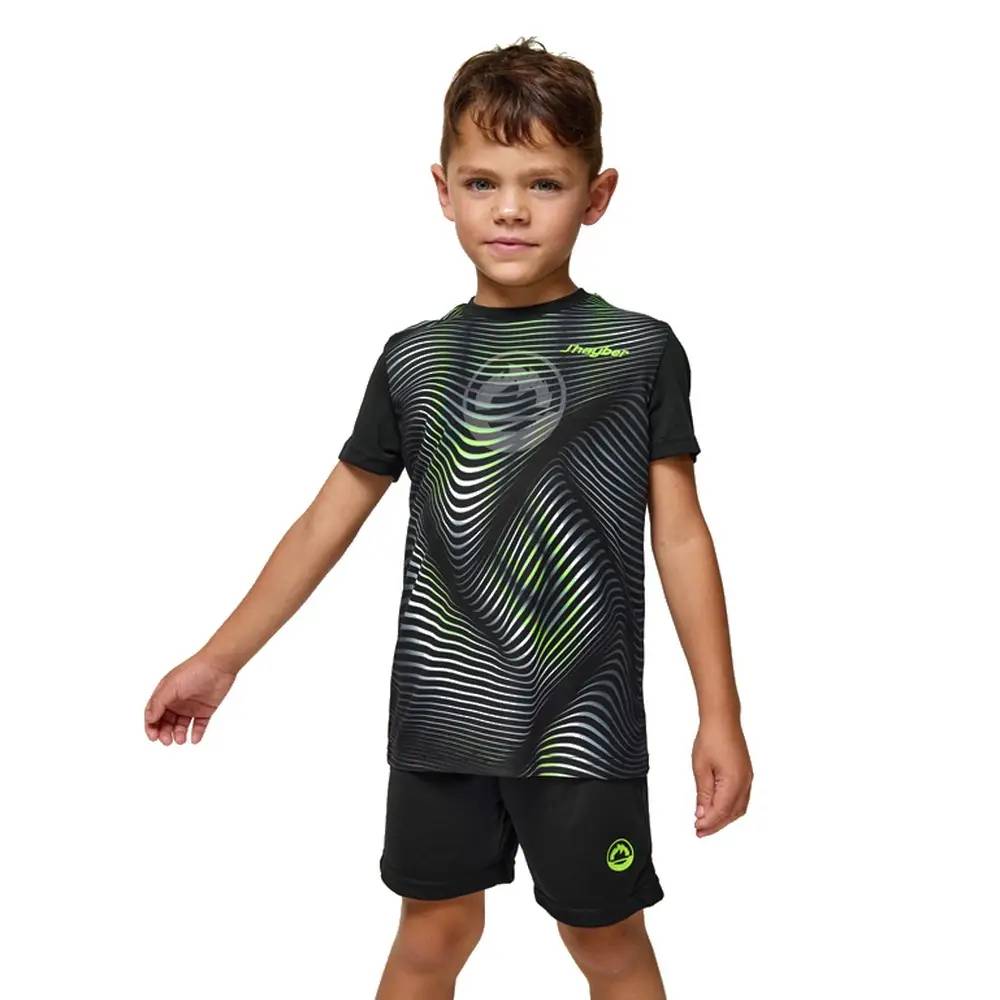Set Niño J’hayber JR DN23115 Smash Black Conjunto Deportivo Infantil Ligero y Transpirable