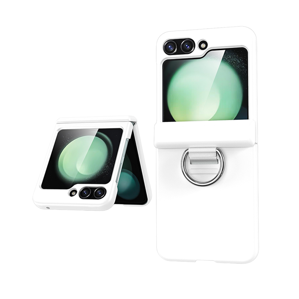 PACIFICO Funda Plegable con Anillo Sujetador Compatible con Samsung Galaxy Z Flip 4 / Z Flip 5 / Z Flip 6 / Z Flip 7 / Z Flip 8, Carcasa Protectora Disponible en 7 Colores