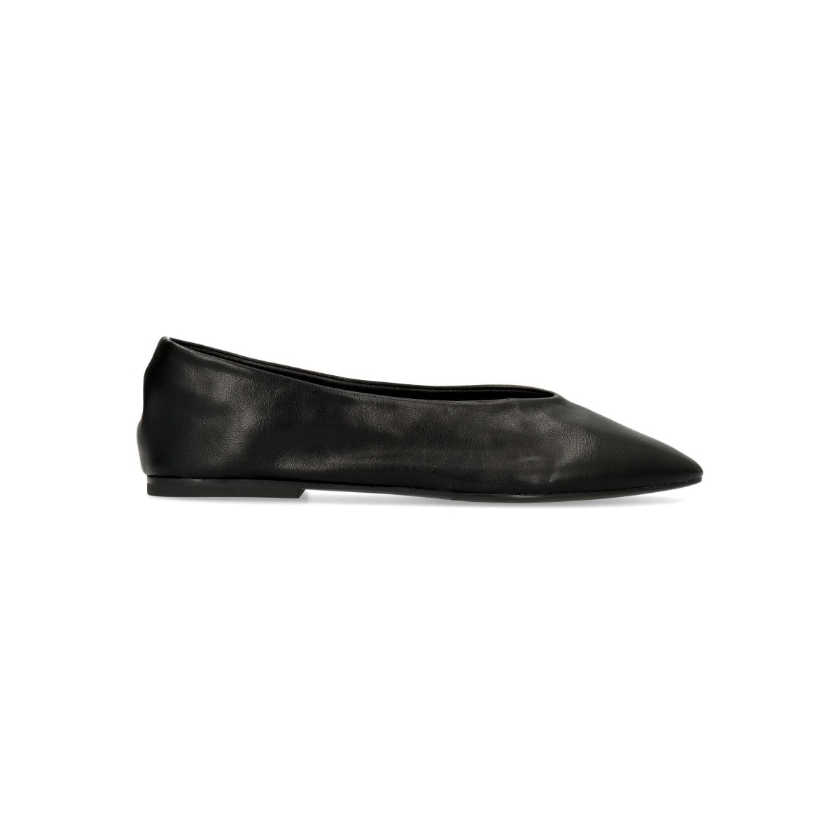 Vanessa Calzados - Manoletina plana VANESSA para mujer con punta fina, fabricada en piel sintética y suela de goma flexible, planta acolchada, color burdeos