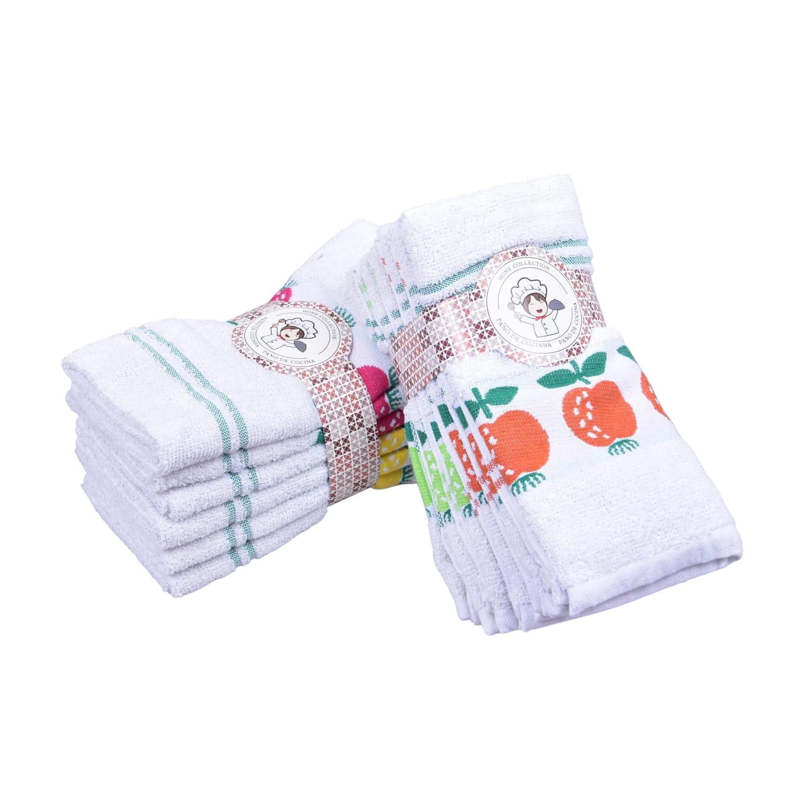 Energy Colors Textil-Hogar - Paños de Cocina 100% Algodón, Absorbentes y Rápidos al Secado, (45 x 45 cm), Ideal para Hogar, Oficina y Regalo