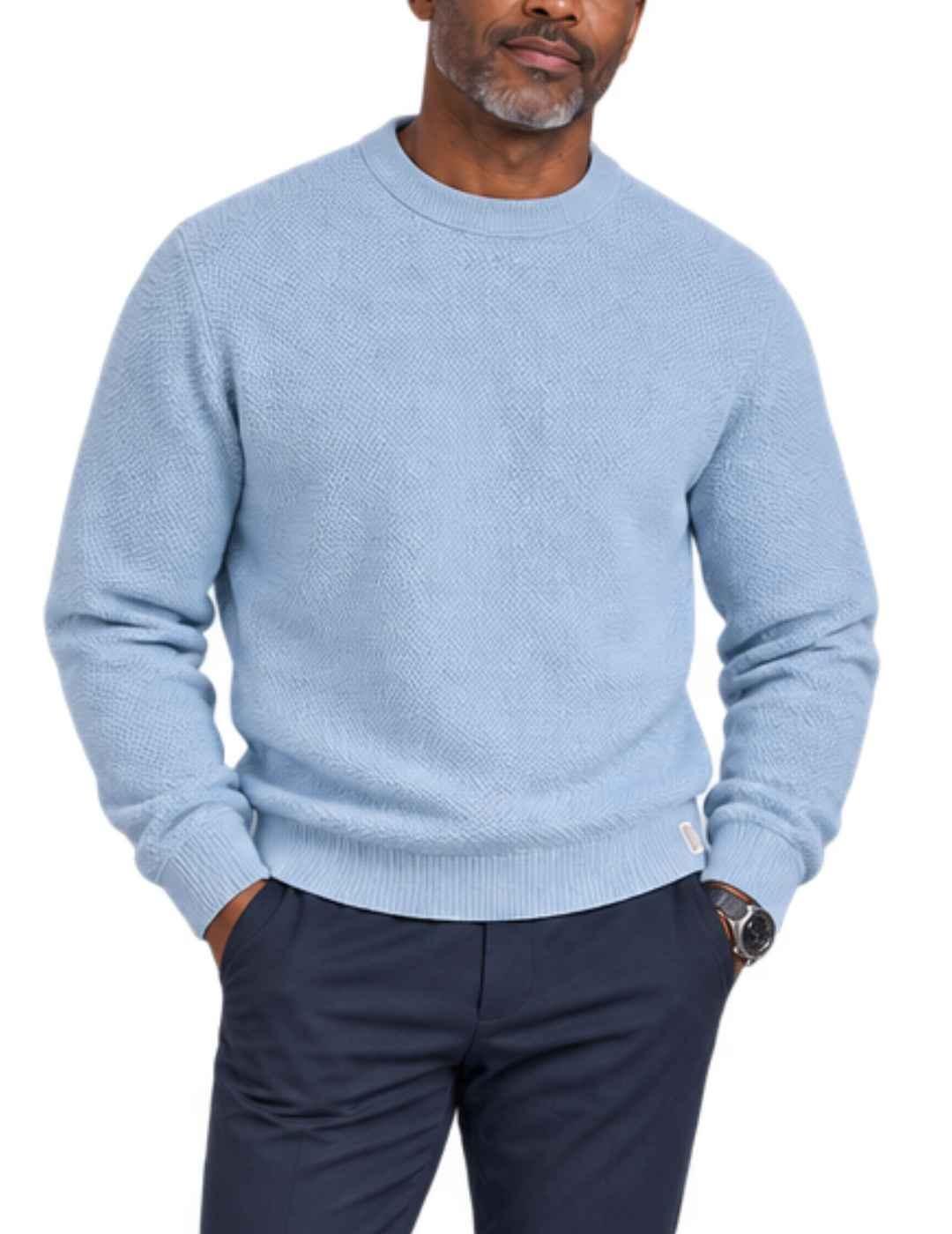 Jersey Jack&Jones Frederiksberg azul de punto para hombre