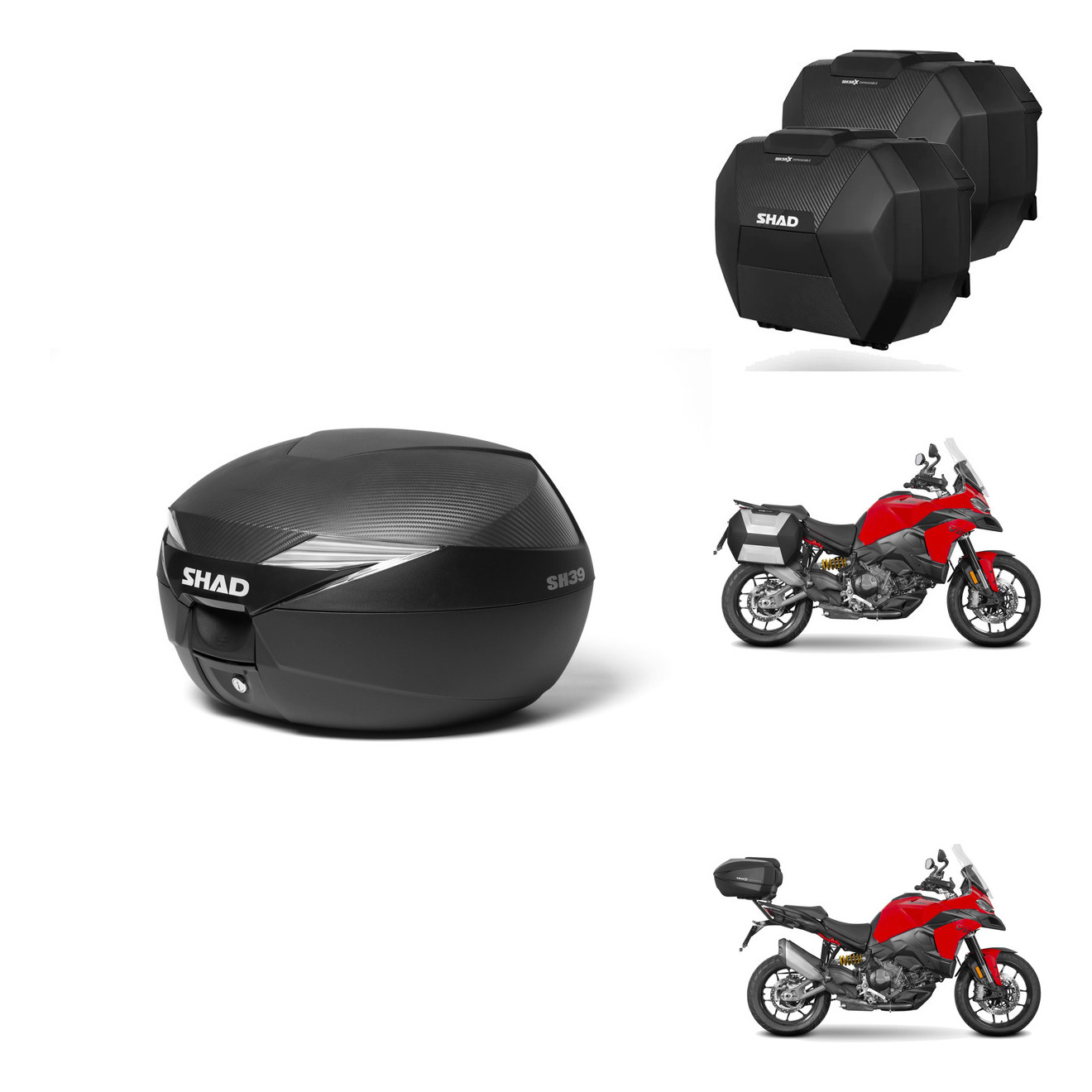 Maletas Sh38x Carbon + Herraje Baul + He KIT-581431