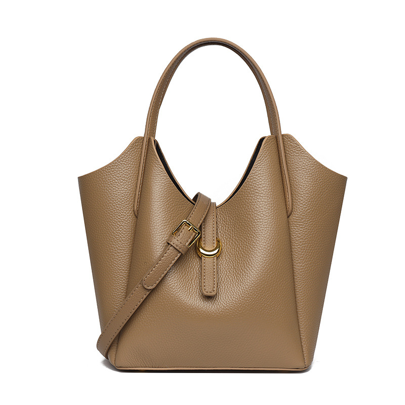 Bolso bandolera de cuero genuino para mujer, bolso de mano, bolso cruzado casual para trabajo, viajes, compras