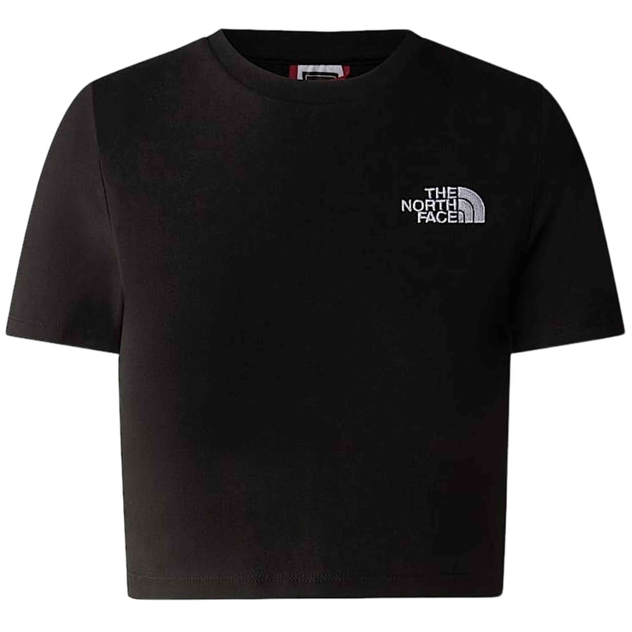 Textil The North Face modelo W Essential Cropped Slim Short Sleeve Te Tnf Black en color Negro