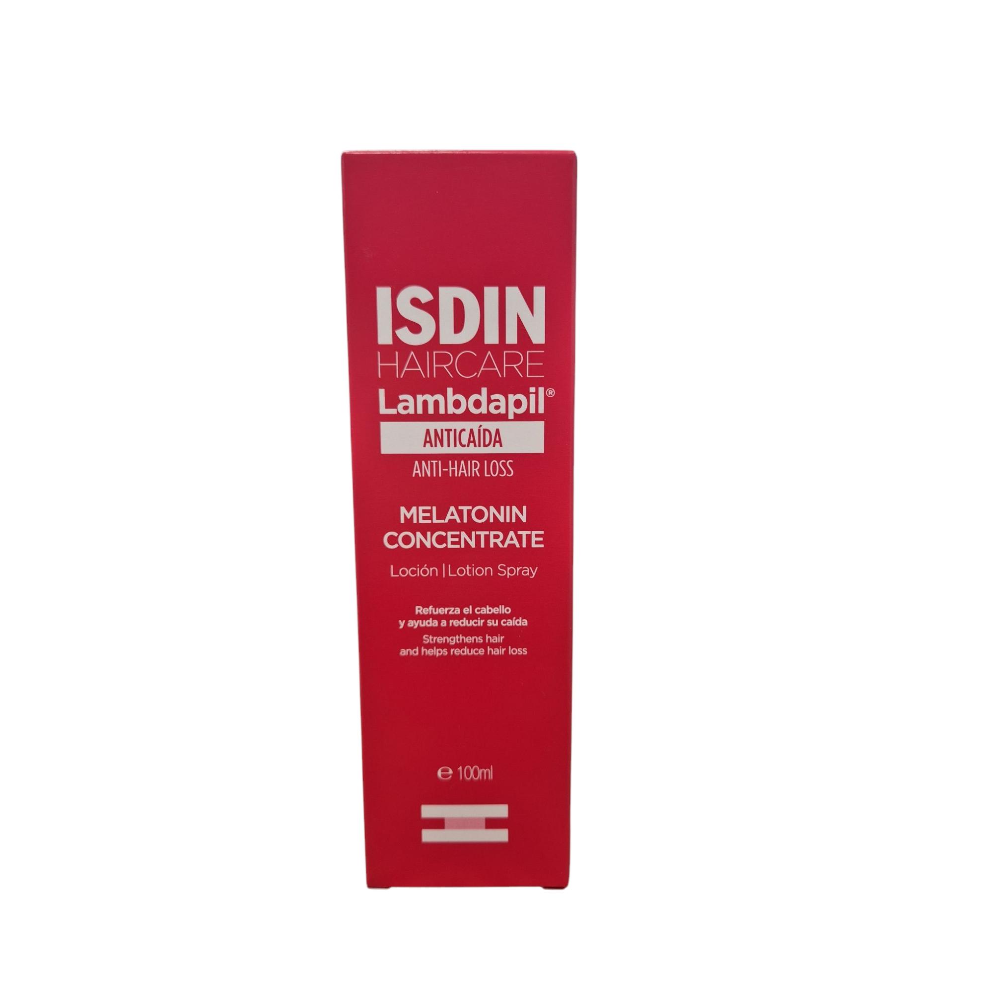 ISDIN HAIRCARE ANTICAÍDA Lambdapil® Melatonin Concentrate, Loción 100 ml [refuerza el cabello y ayuda a reducir su caida]