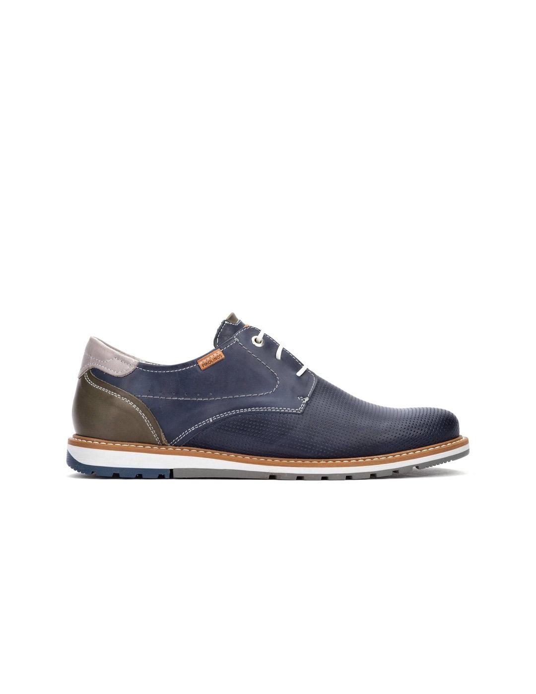 Zapato Piel Pikolinos Berna M8J-4322C1 Hombre Azul