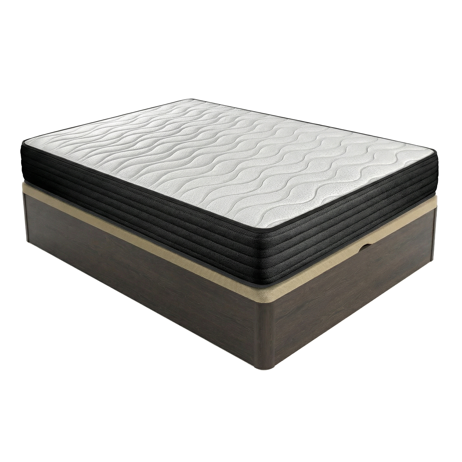 Pack Canapé Abatible de Madera + Colchón Viscoelástico Juno - Alta calidad - Altura colchón 20 cm (+-2cm) - [Envío y Montaje Incluido] - Somnia Descanso
