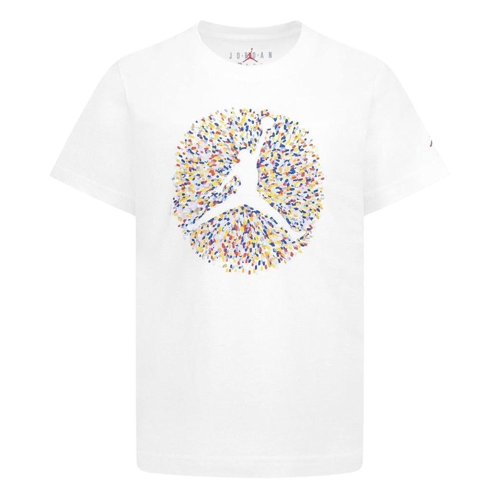 Camiseta NIKE JDB POOLSIDE JUMPMAN SS TEE 95D122 001 Blanco