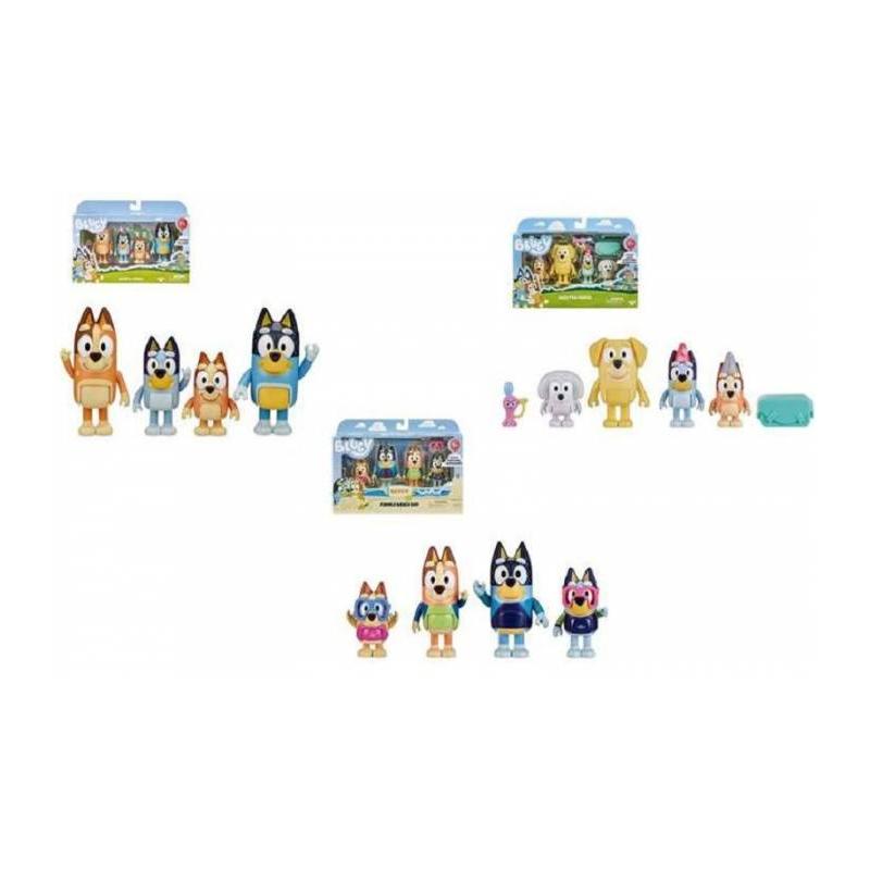 Bluey – Pack 4 Figuras Bluey modelos surtidos.