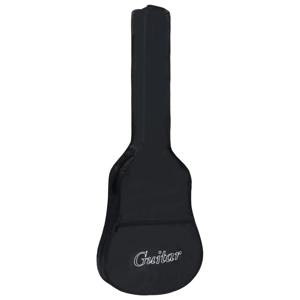 vidaXL Funda para Guitarra Clásica Tela Negro Protector Bolsa Estuche Dimensiones 94 x 35 cm (1/2), 94 x 35 cm (3/4), 100 x 37 cm (4/4)