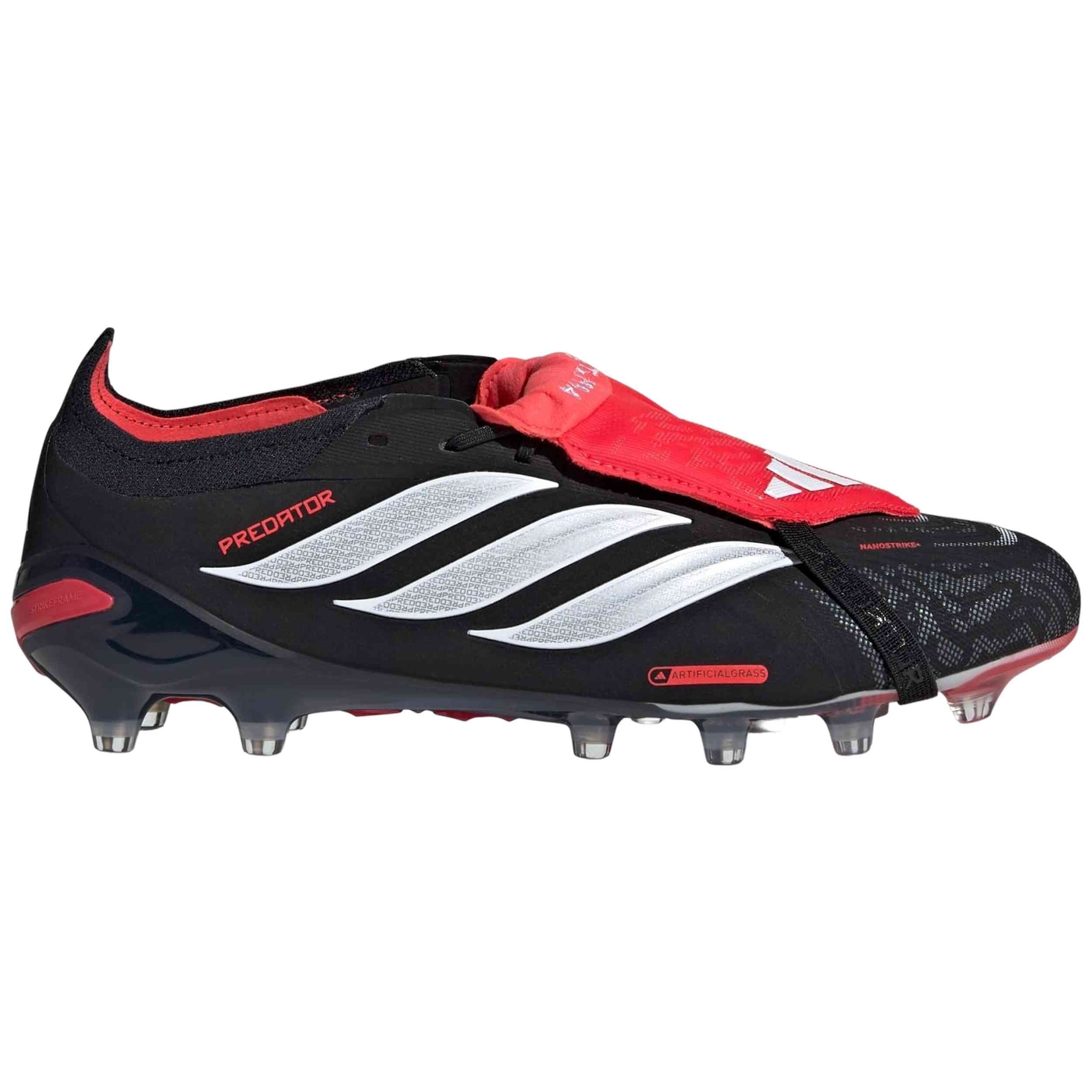 Botas De Futbol Adidas modelo Predator Elite Fold-Over Tongue AG "Core Black / Ftwr White / Lucid Red" para hombre y mujer en color Negro