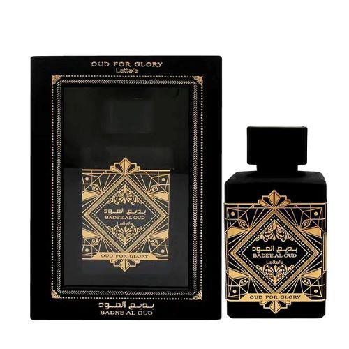 Lattafa Bade`E Al Oud Our For Glory Eau De Parfum Con Notas De Madera De Oud, Pachulí, Almizcle 100Ml