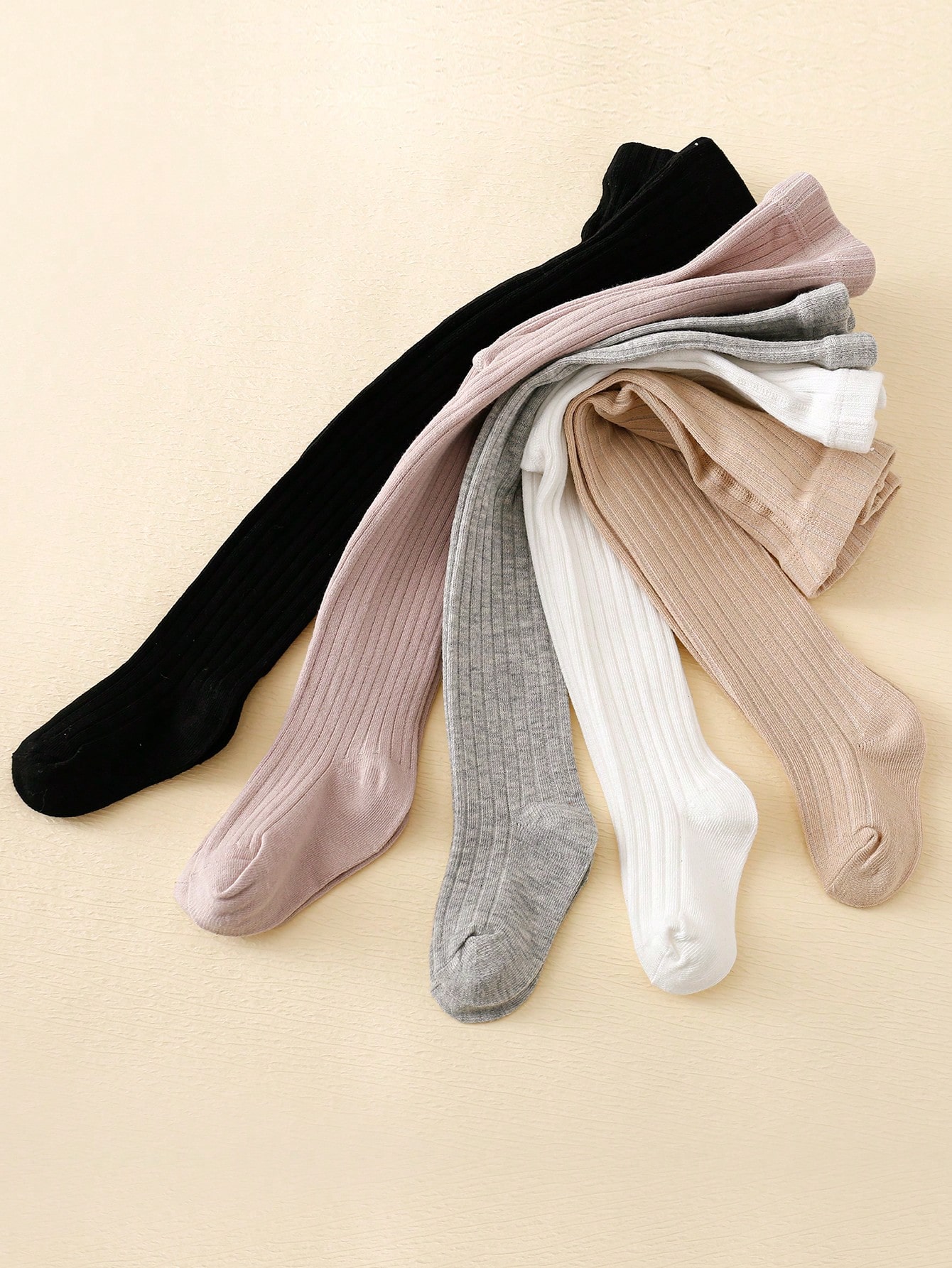 TK 5-Pack De Pantimedias Básicas Para Bebés Y Niños Pequeños Adecuadas Para La Vida Diaria Y La Escuela De Niñas Material De Poliéster Y Spandex Tallas Para Edades 0-12 Años