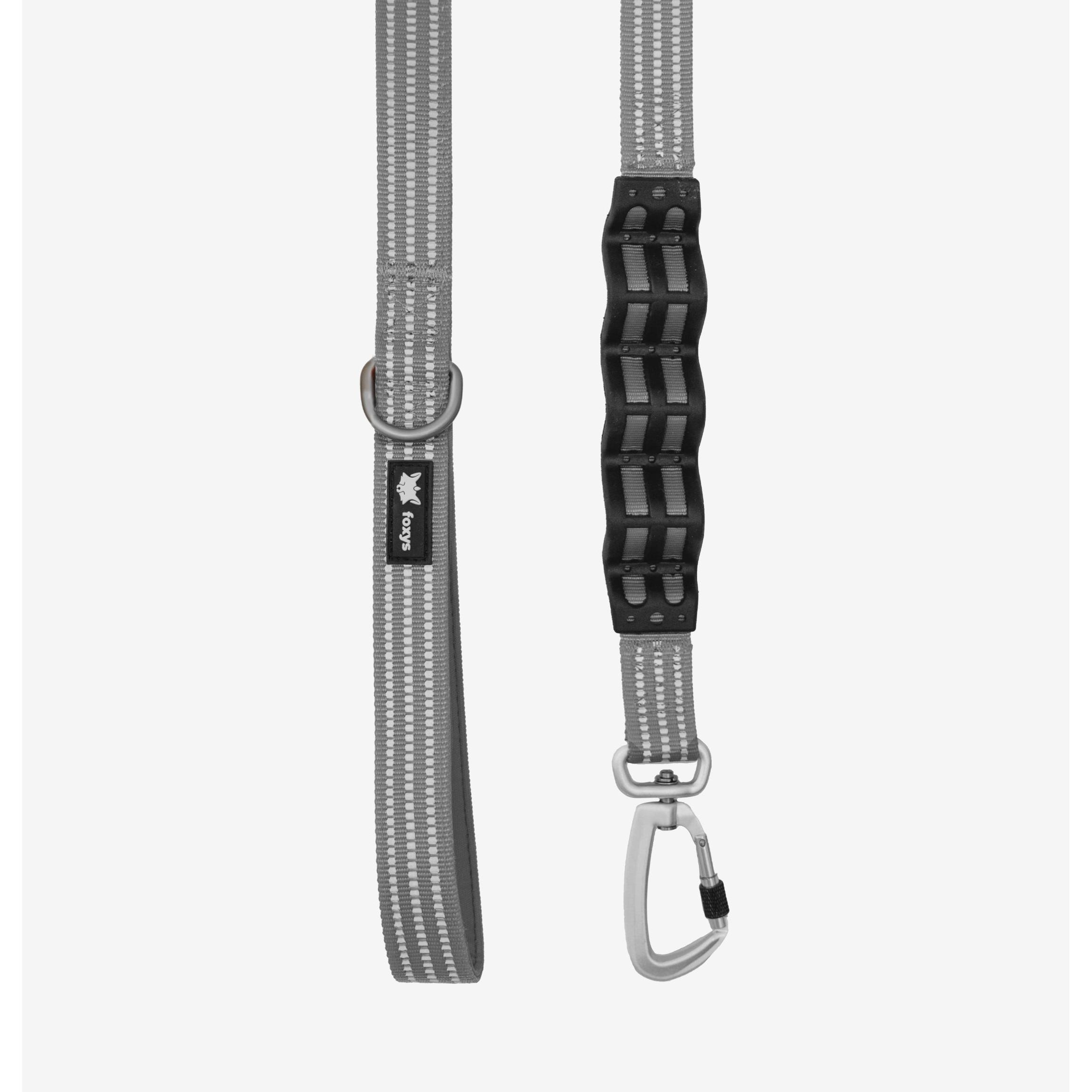 CountryFox™ PRO Correa para perro resistente y ligera con 4 asas de control 'traffic handles', mosquetón de aluminio seguro y sistema antitirones — perfecta para entrenamiento y paseos diarios