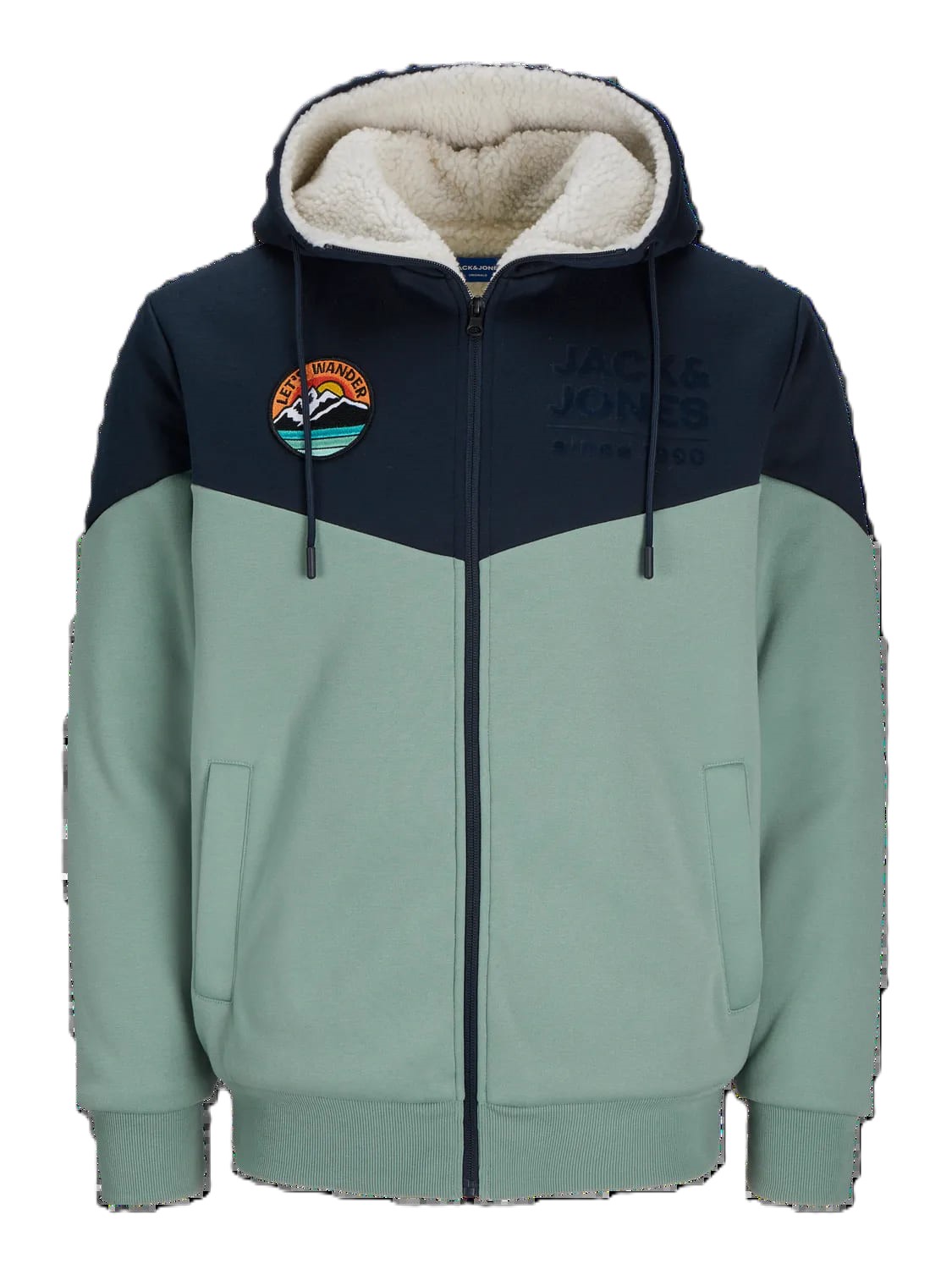 Jack & Jones mod. 12269593 Sudadera con cremallera y capucha forrada