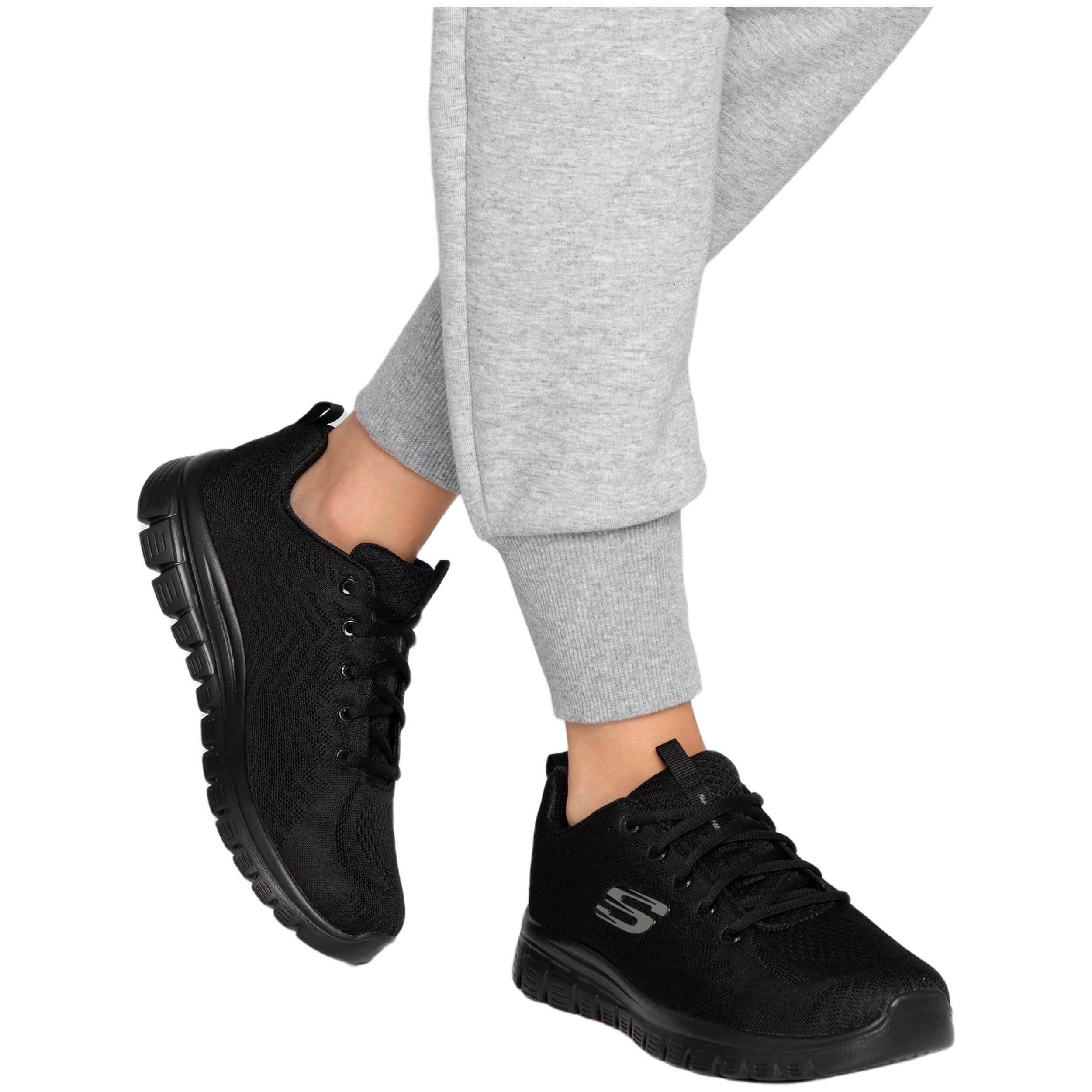 Zapatos Skechers modelo 12615W en color Negro