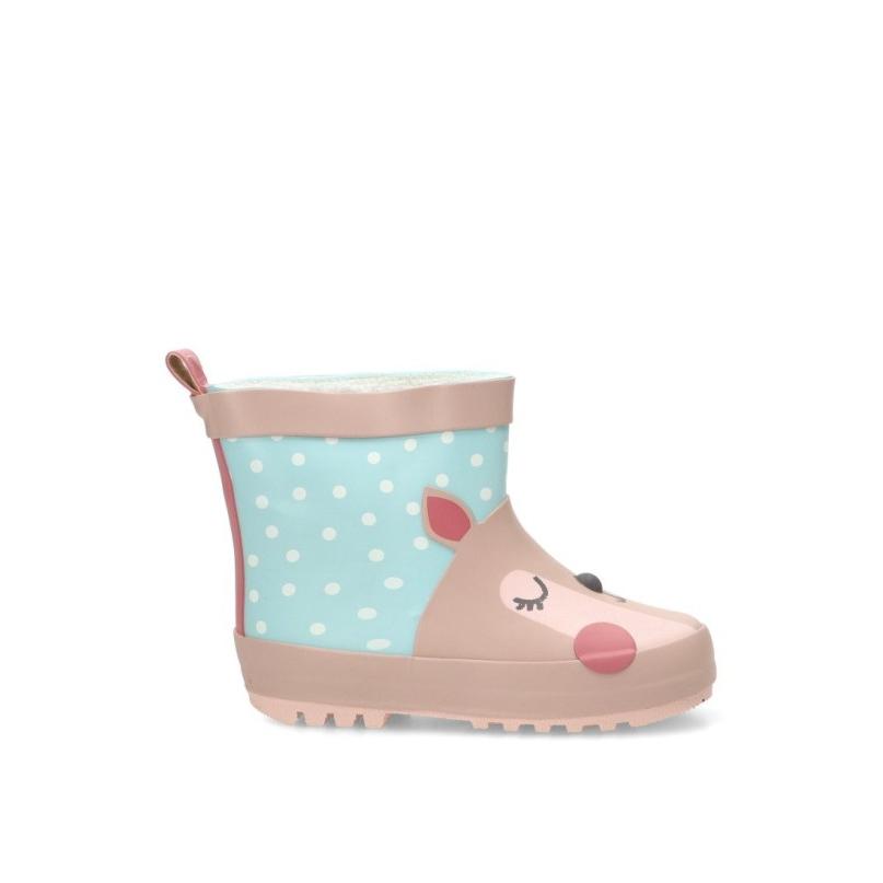 Bota Y Botin Agua Bubble Bobble - Niña - Suela Plana - Modelo C1900 - Color Rosa