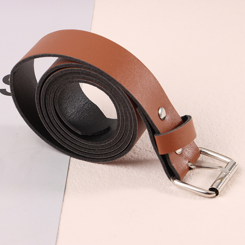 TK Cinturón De Cuero PU Suave 100CM Moda Con Hebilla De Metal Para Jeans Accesorios De Ropa De Cintura Decorativa Para Mujeres
