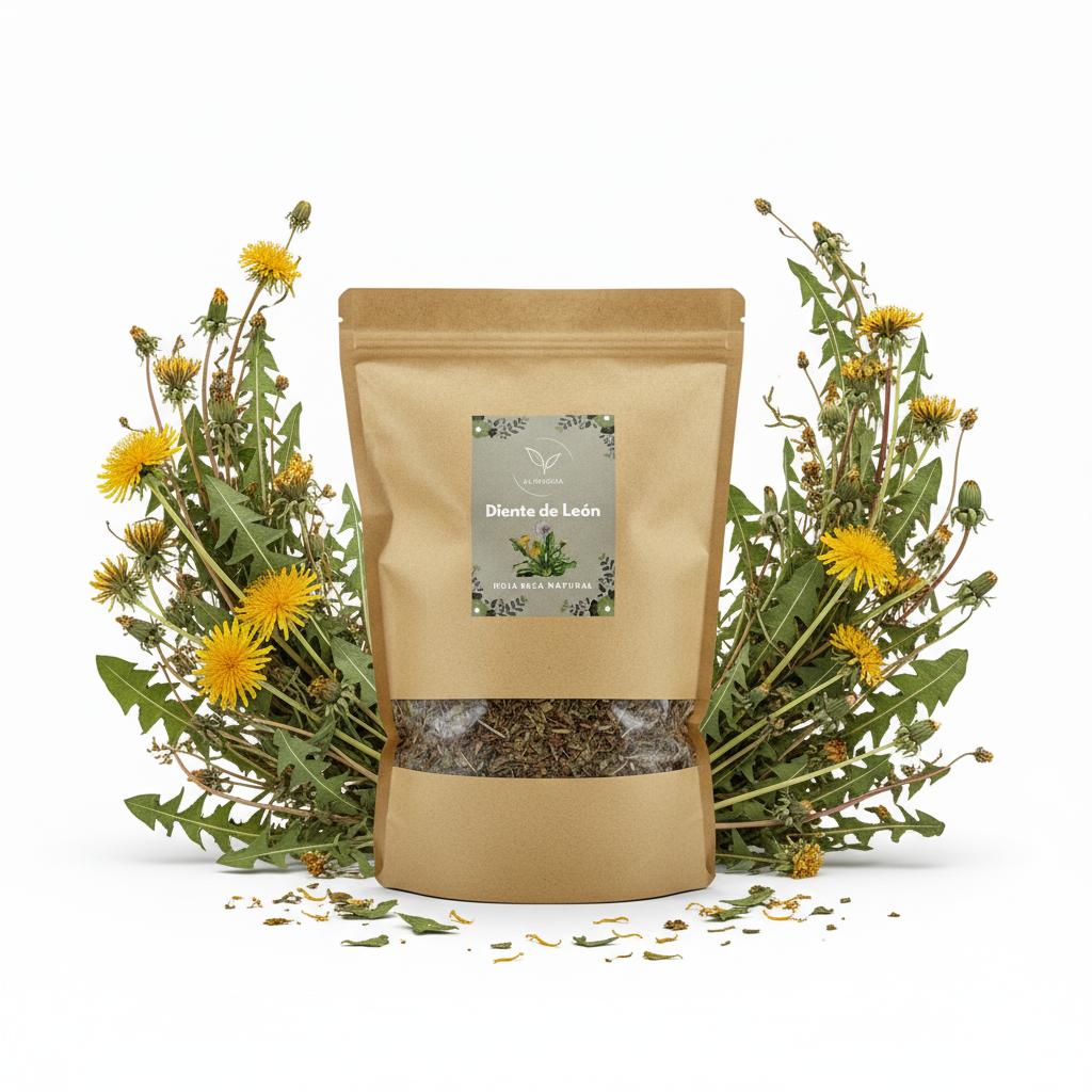 La Herbera Diente de león (Taraxacum officinale) planta cortada a granel – Para infusión – Origen Polonia – 100 g, 250 g y 500 g