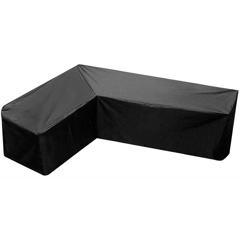 Funda para sofá esquinero de jardín - 215*215*87cmImpermeable y resistente a los rayos UV, las heladas y el deslustre