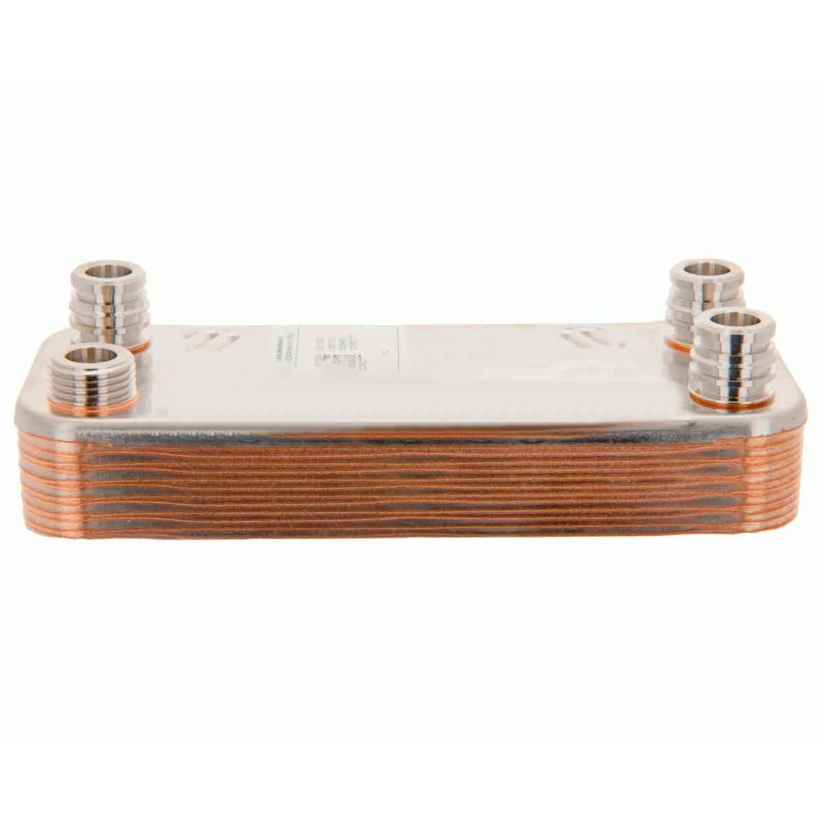 Intercambiador Placas Caldera 065131 24/280-5 compatible con Vaillant, Modelos: 24/282-5, 240/2-3