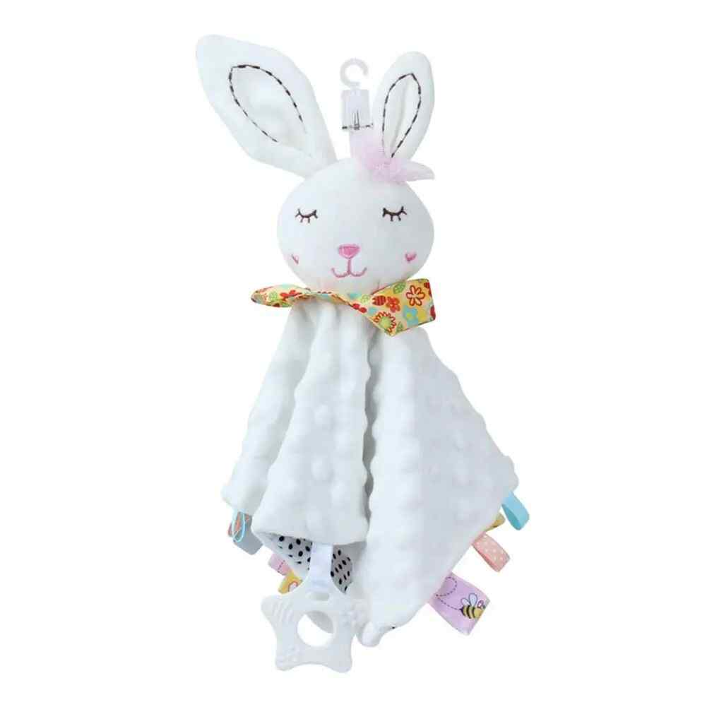 Manta de Seguridad para Bebés, Mantita de apego bebé, Dudus Bebe, Toalla para bebés, Mantita de apego bebé, Regalos Bebes, 100% Poliester, 26x27cm (Conejo)