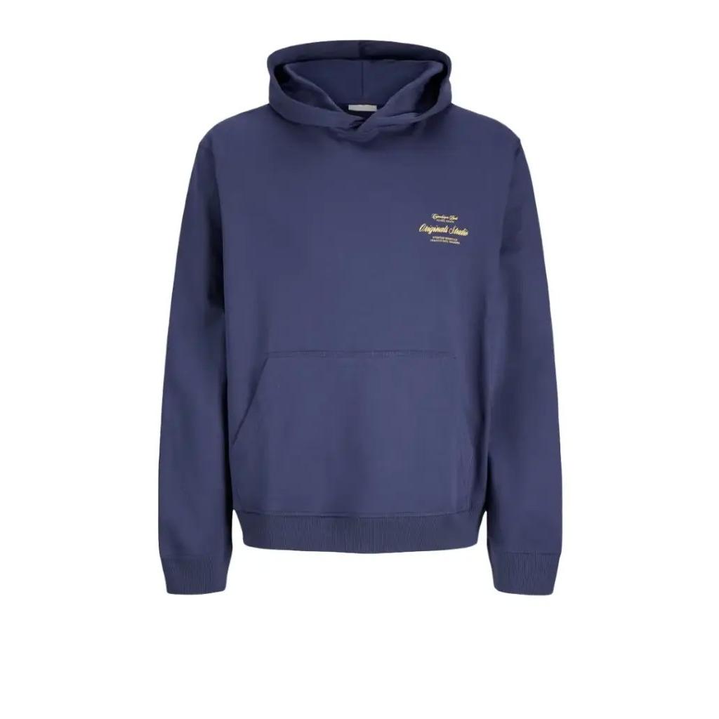 Sudadera con capucha Impresin posterior 12283054 Marino