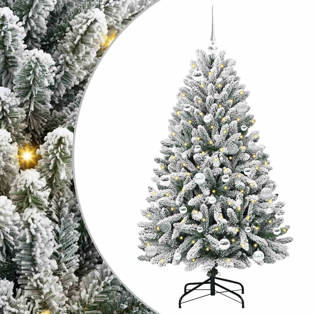 vidaXL Árbol de Navidad artificial 150 cm 150 LED Blanco Cálido