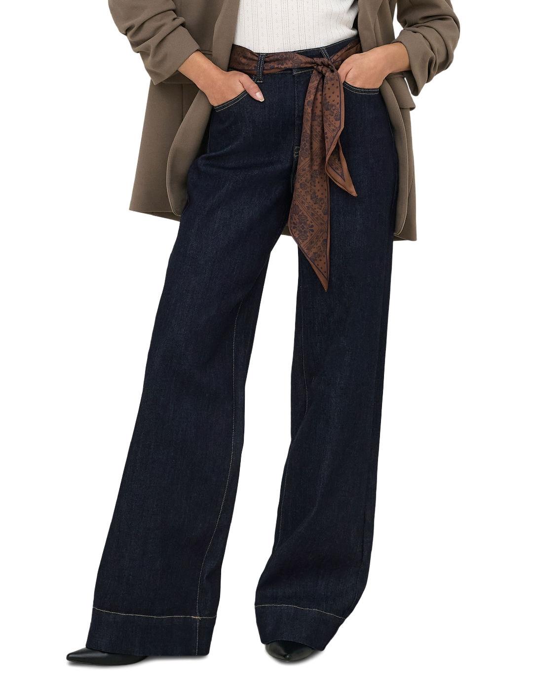 Pantalón vaquero Only Madison azul pañuelo para mujer