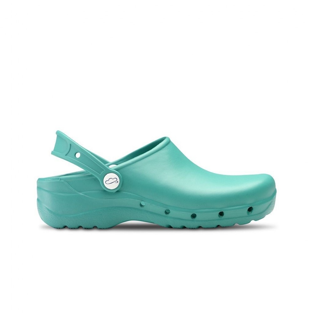 Zuecos Sanitarios mujer FELIZ CAMINAR FLOTANTE ZUECO TRABAJO FLOTANTE VERDE 30201 XL
