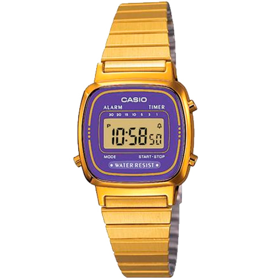 Casio  La670wga-6d Reloj De Pulsera Digital Para Mujer Color Dorado