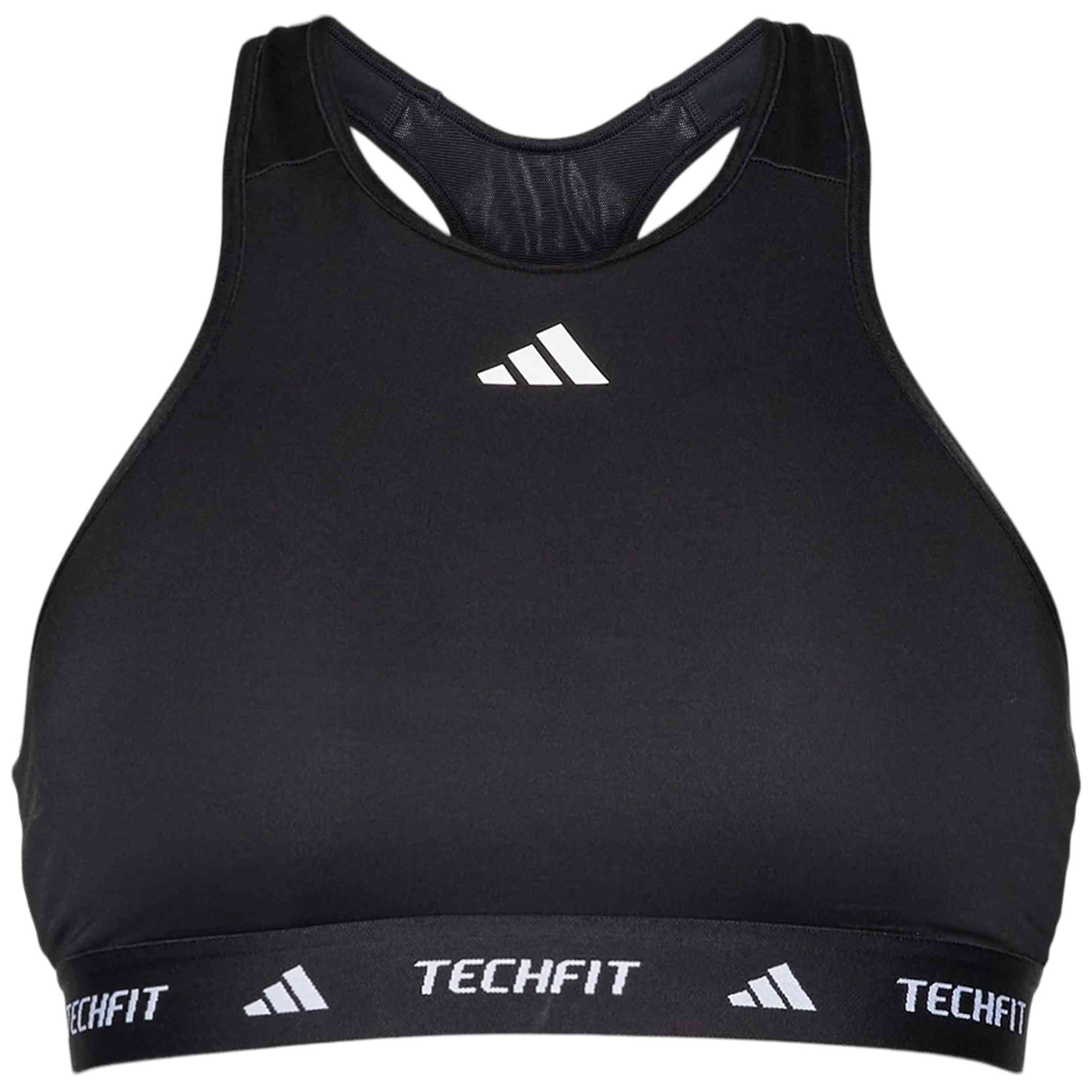 Top Adidas modelo Techfit para Mujer en color Negro