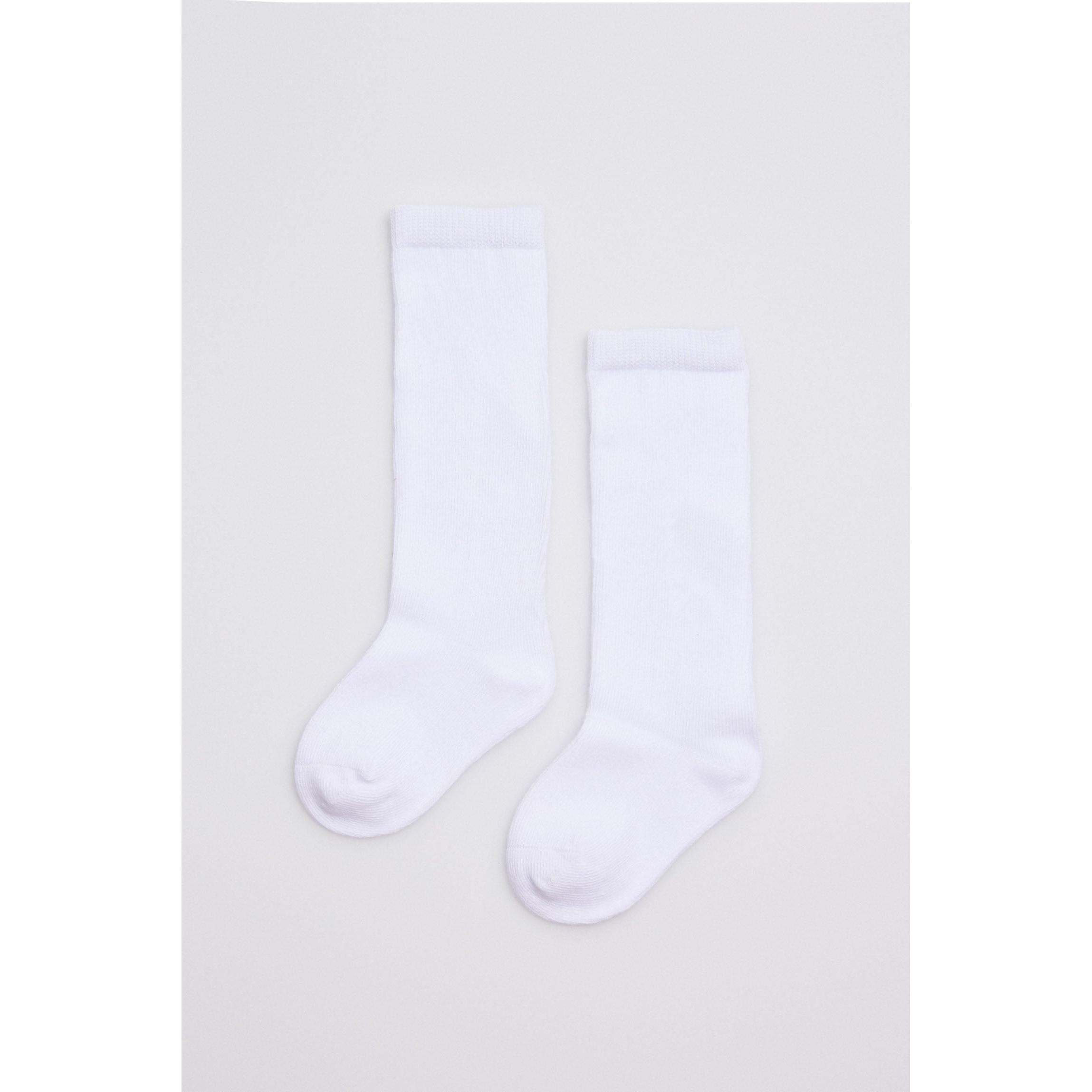 Ysabel Mora - Calcetines bebé largos básicos blanco