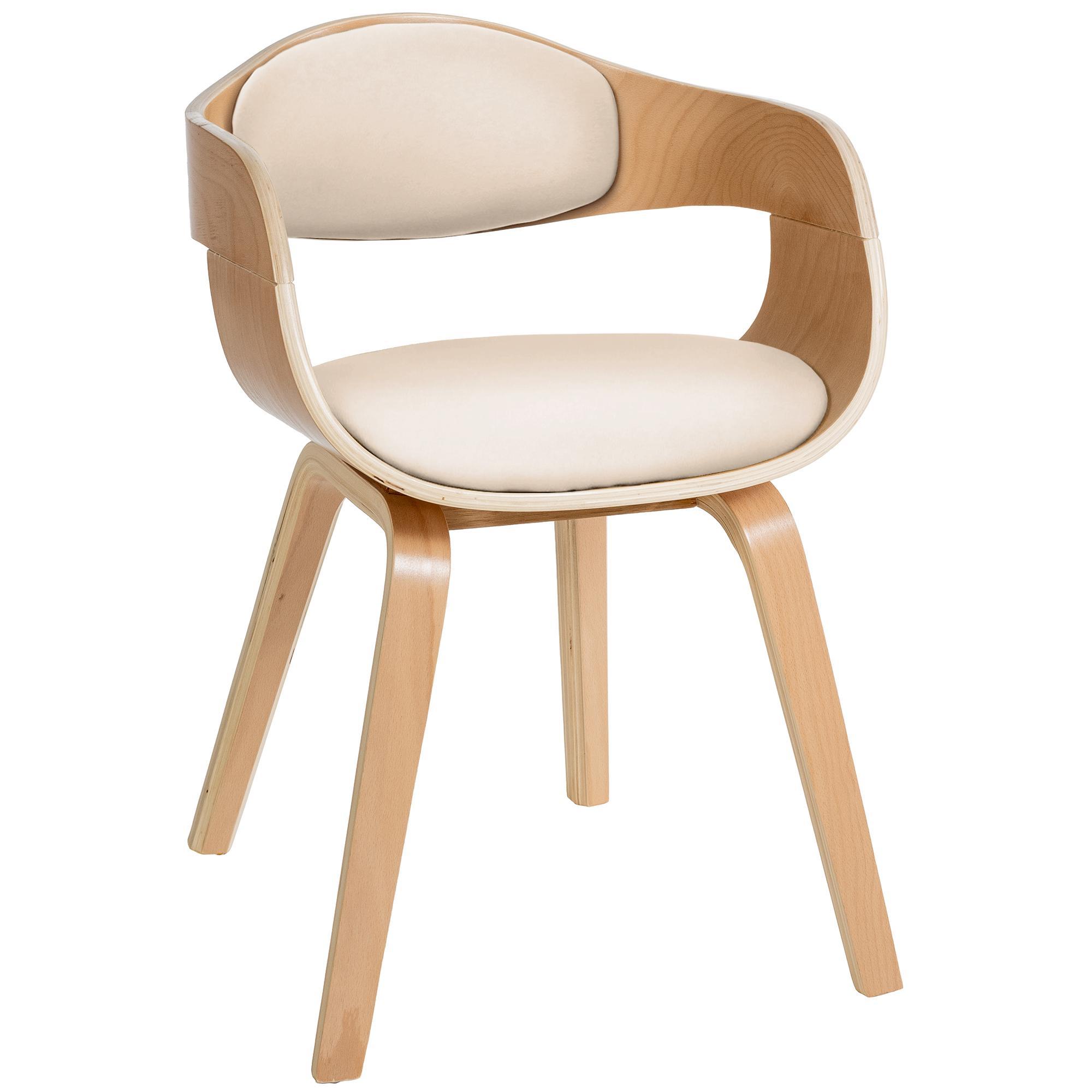 Silla De Visita Kingston Natural/crema
