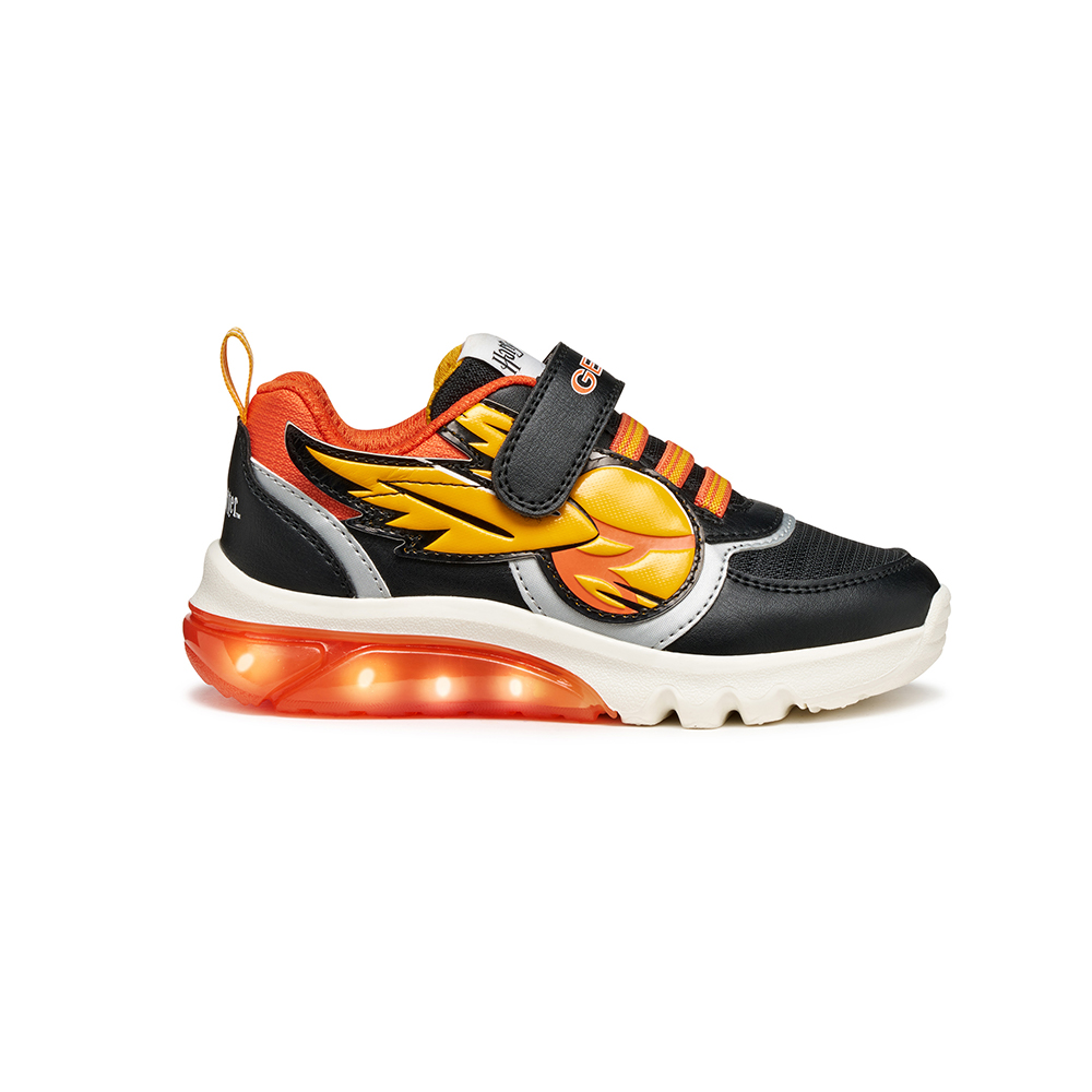 Zapatillas Geox modelo J56Lbh C0038 J Ciberdron en color Negro