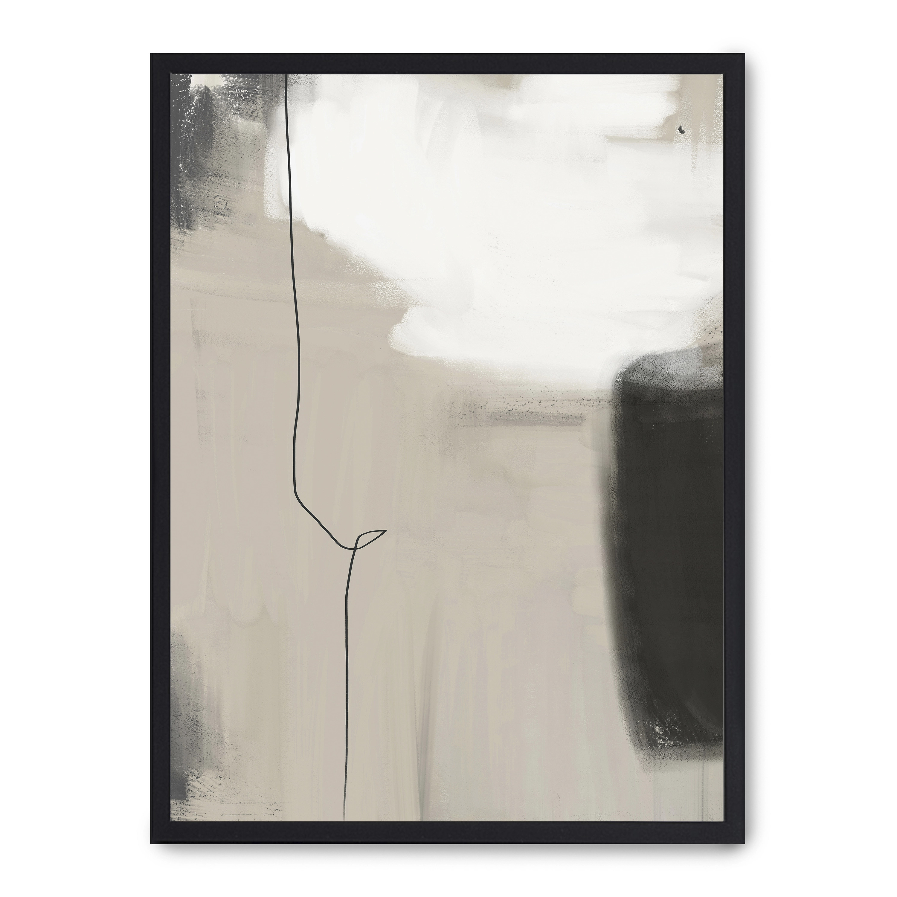 Cuadro beautiful abstract i 30x40cm, Póster impreso en papel de primera calidad de 180gr, montado sobre marco de madera MDF acabado en negro., Arte - Aesthetic