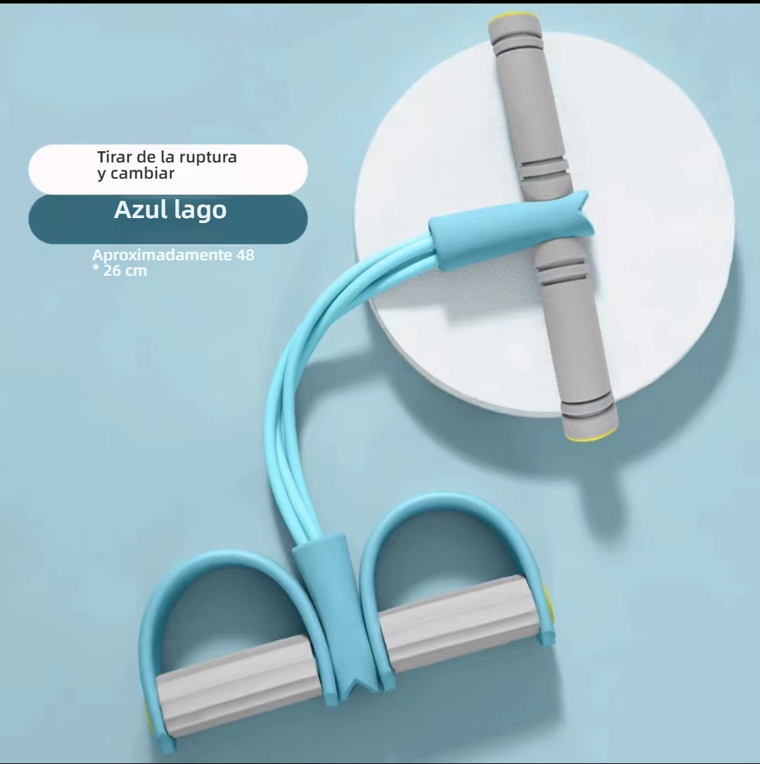 Kit de Bandas de Resistencia con 4/6 Tubos y Estribos para Piernas - Para Abdominales, Glúteos, Ejercicio en Casa